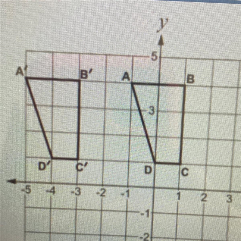 Ethan transformed quadrilateral ABCD to make quadrilateral A’B’C’D’.Are quadrilaterals-example-1