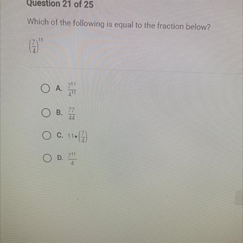 Which of the following is equal to the fraction below?(1-example-1