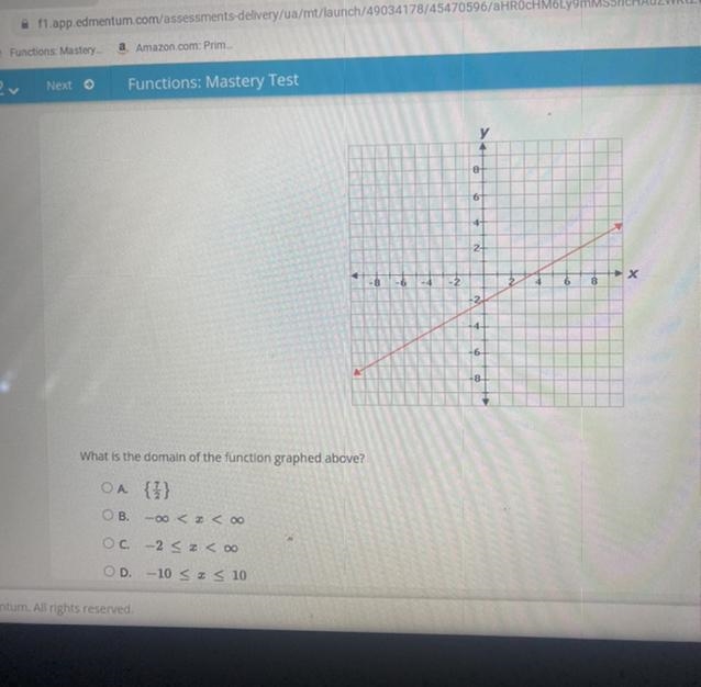 Math what is the domain of the function in the picture-example-1