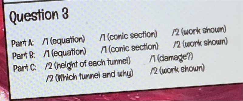 An architect has designed two tunnels… Question and rubric listed below. Thanks for-example-2