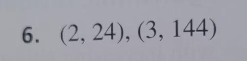 Write an exponential function y = a {b}^(x)whose graph passes through the given points-example-1