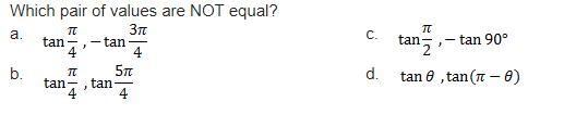 Which pair of values are NOT equal?-example-1