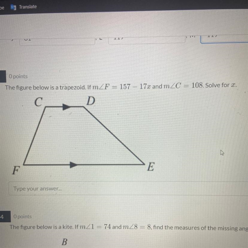 The figure below is a trapezoid. If m-example-1