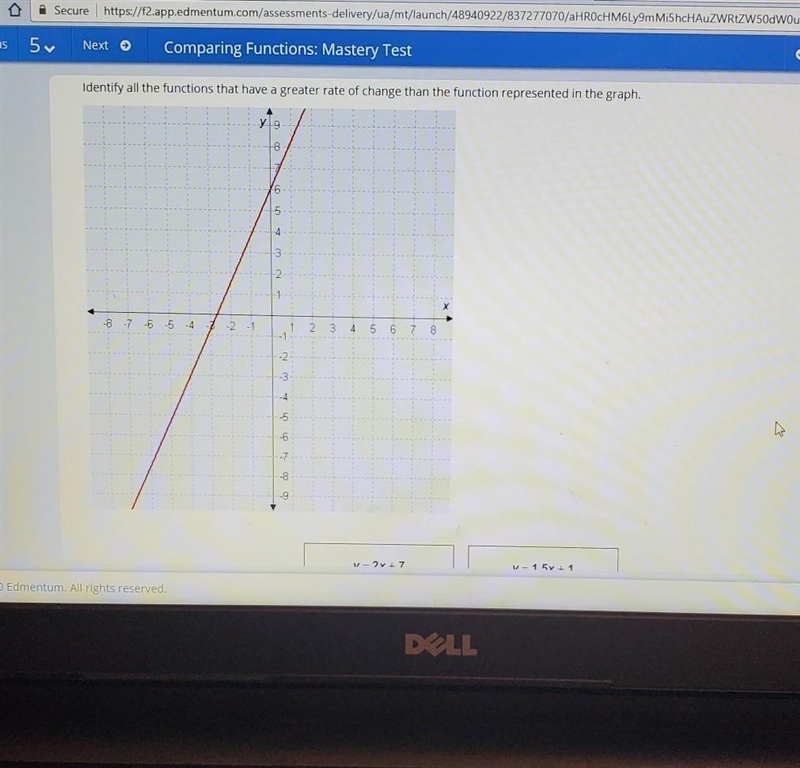 What is thisanswers are select all the correct answers y=2x+7y=1.5x+1y=0.5-5y=2.5-20y-example-1