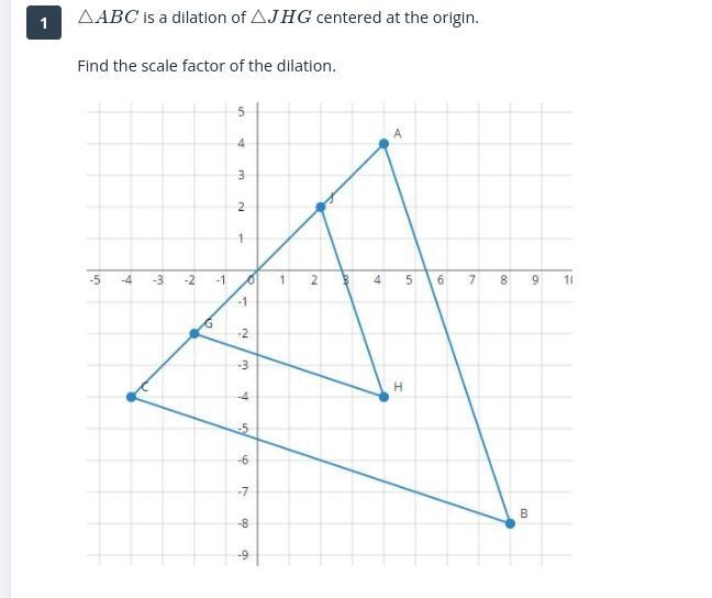 Find the scale factor of the dilation. answer options are 2 3 4 8-example-1