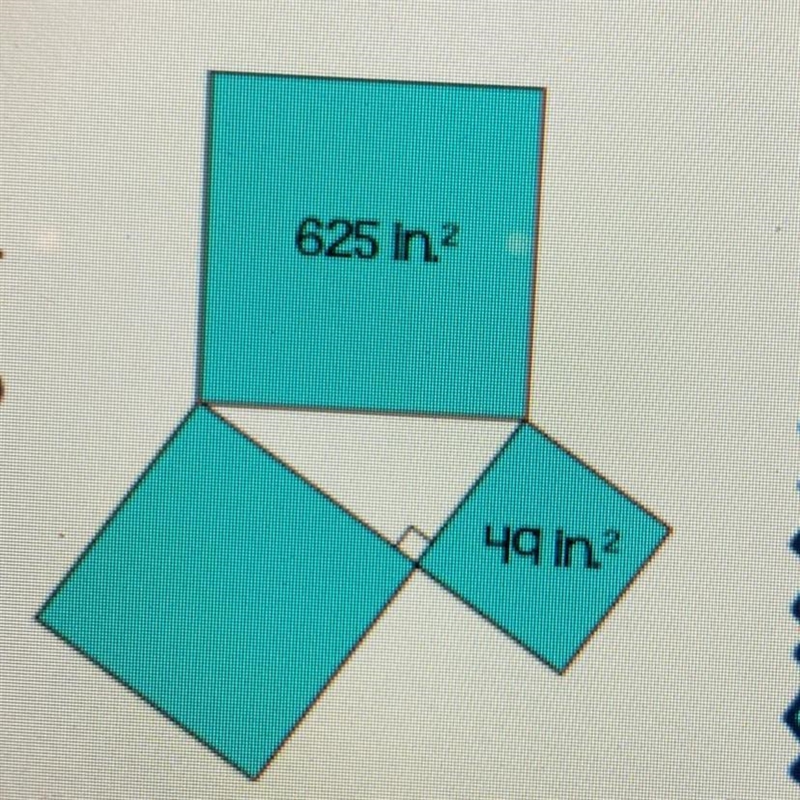 Three squares arejoined at the verticesto form a right triangle.The figure on the-example-1