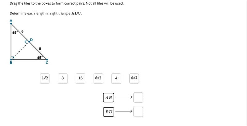 Drag the tiles to the boxes to form correct pairs. Not all tiles will be used-example-1