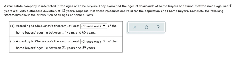 A real estate company is interested in the ages of home buyers. They examined the-example-1