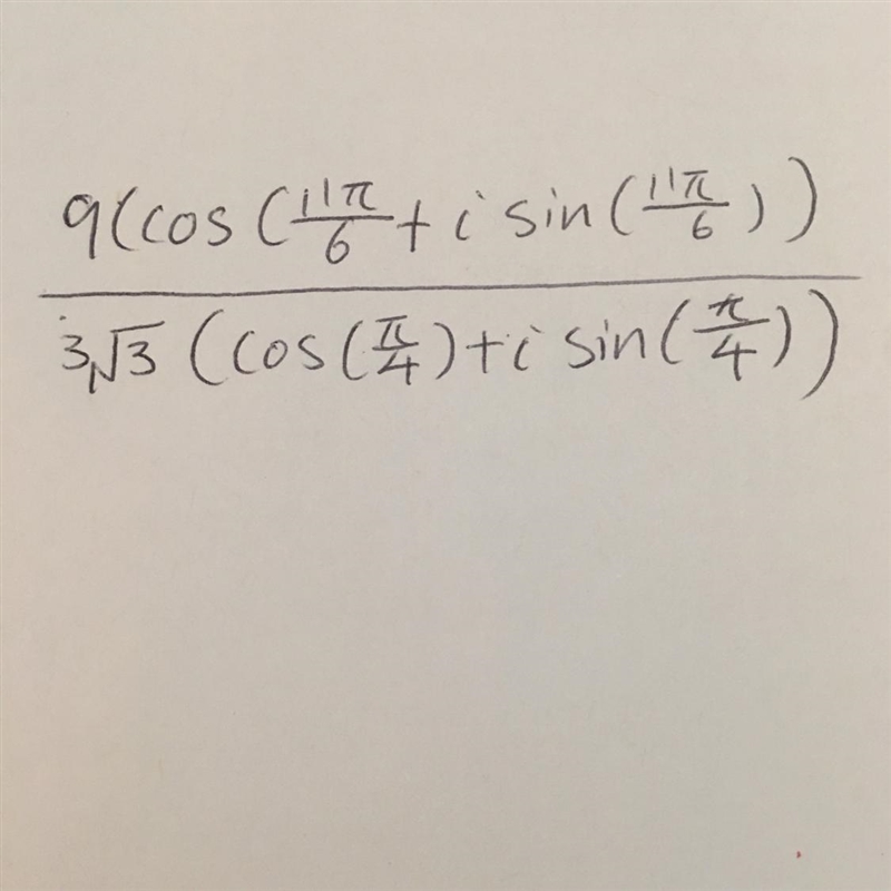 Divide(cos(***)+i sin(**))+Enter your answer by filling in the boxes Enter the all-example-1