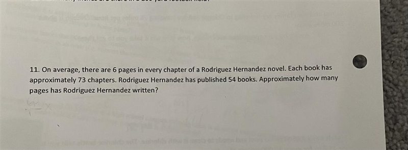 On average, there are six pages in every chapter of a Rodriguez Hernandez novel. Each-example-1