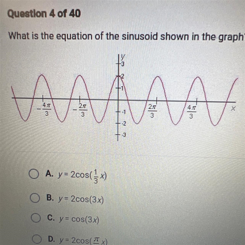 What is the equation of the sinusoid shown in the graph?-example-1