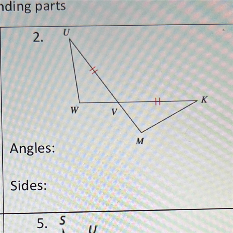 Identify the congruent corresponding parts.-example-1