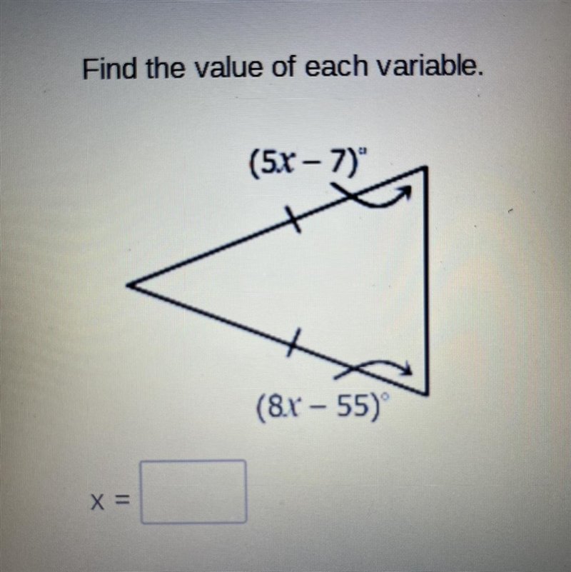 X = (5x - 7) (8x-55)-example-1