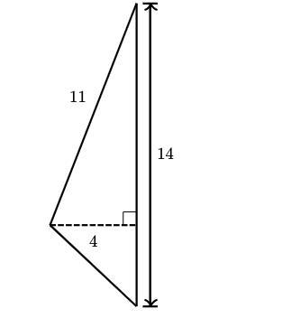 Look at the image below. Whats the area of the triangle (PLEASE HELP)-example-1