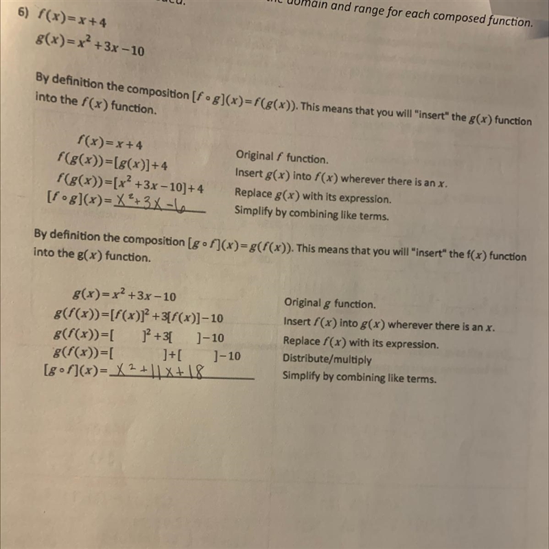 Help fill in the blanks on the second problem i have the answer already-example-1