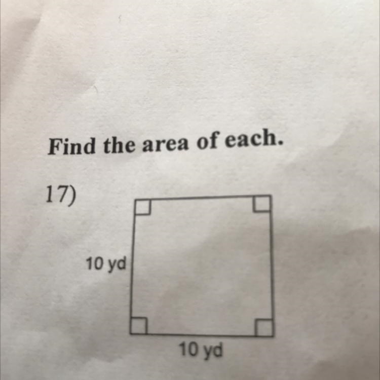 10 yd 10 yd Find the area of each?-example-1