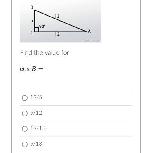 Find the value for cos B=-example-1