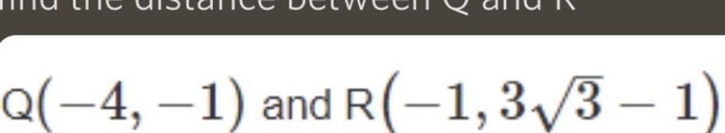 Find the distance between Q and R-example-1