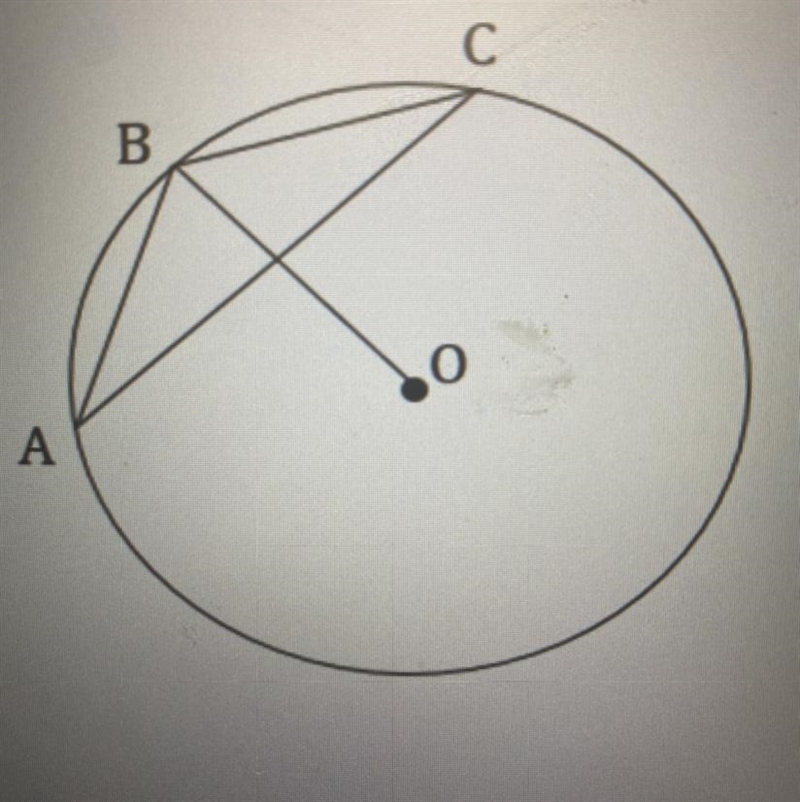 Isosceles Triangle ABC has each leg measuring 13 cm and is inscribed in circle O as-example-1