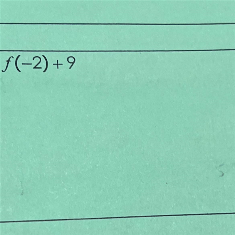 If f (x) = -3 - 2, find each value-example-1