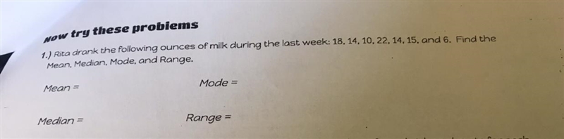 Rita drank the following ounces of milk during the last week-example-1