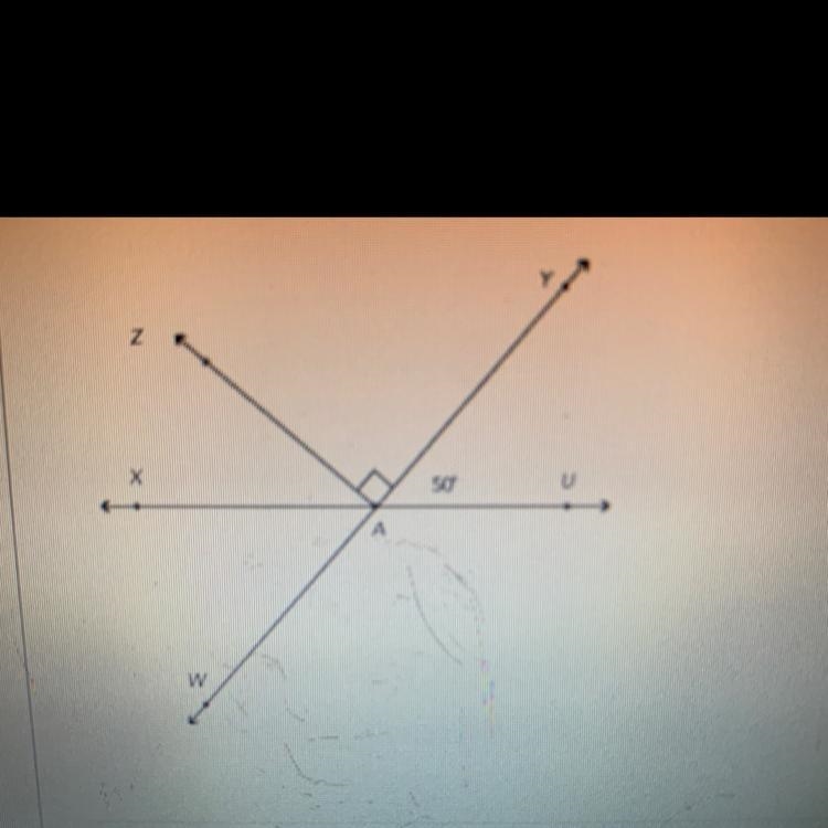 Name ALL of the angles that equal 90 degrees in this diagram.-example-1