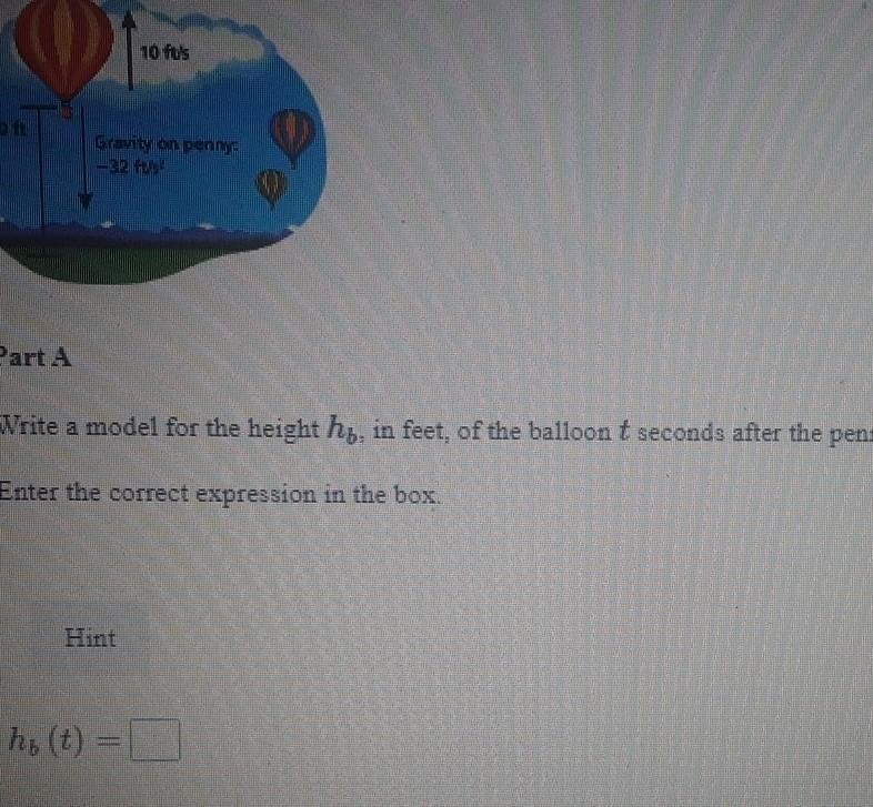 a family is 500 ft above the ground in the basket of a hot air balloon and ascending-example-1