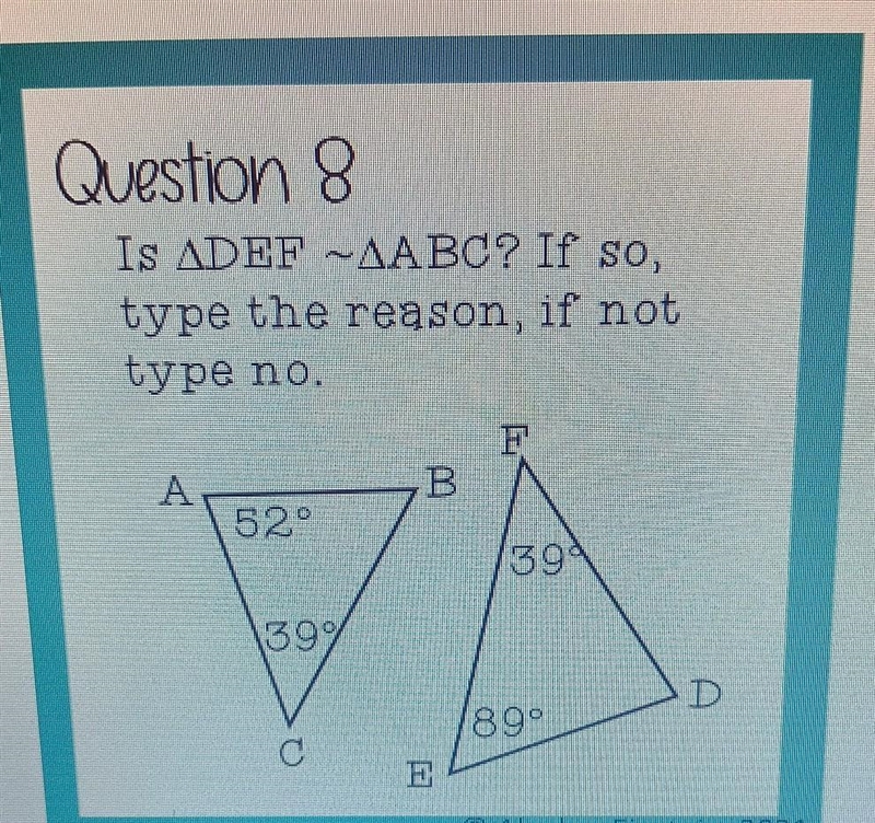 Is DEF = ABC? If so, type the reason, if not type no.​-example-1