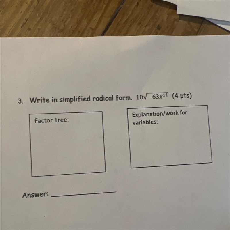 Not a timed or graded assignment. Please draw factor tree. As well as explanation-example-1