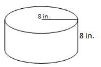 Please Help!!! 1. Find the volume of the given cylinder. Use 3.14 for π and round-example-1