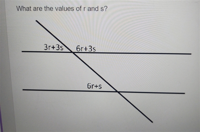 What are the values of rand s? ​-example-1