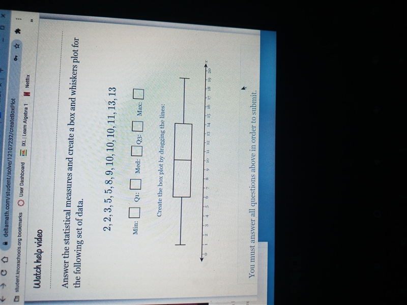 How do i do this? a box ans wiskers plot i haven't done this in years-example-1