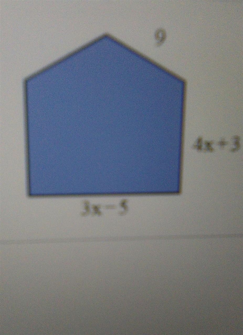 write the polynomial that represents the perimeter of the figure to the rightthe polynomial-example-1