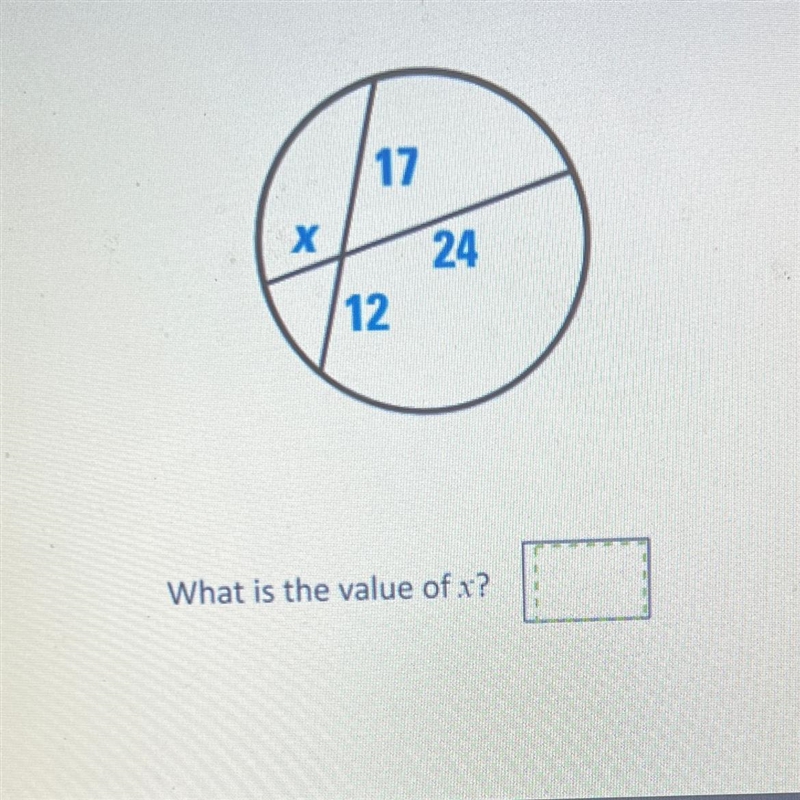 WHAT IS THE VALUE OF X ? NEED THIS ANSWER QUICK!!-example-1