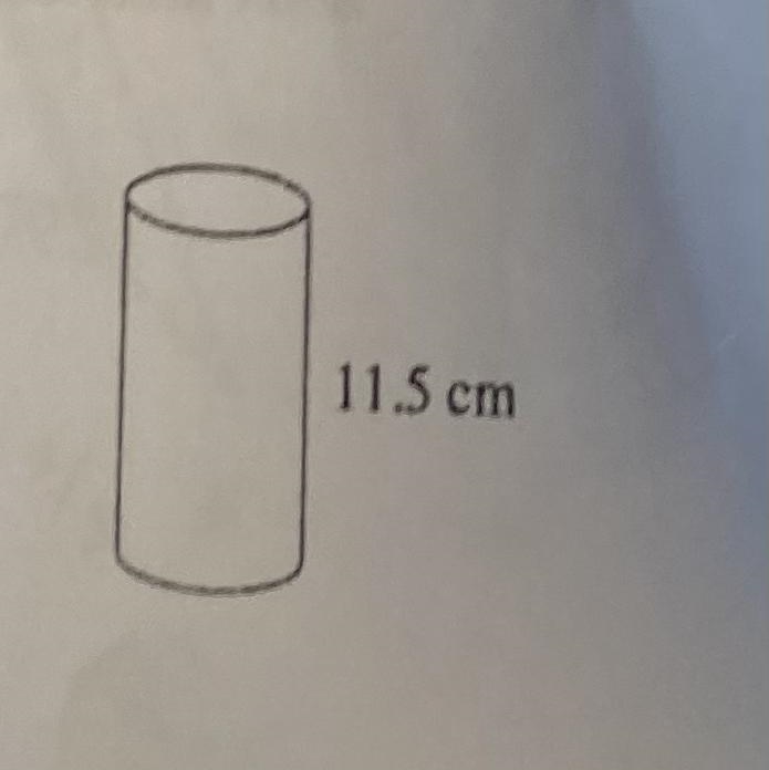 Find the surface area of the cylinder. The circumference is 12.-example-1