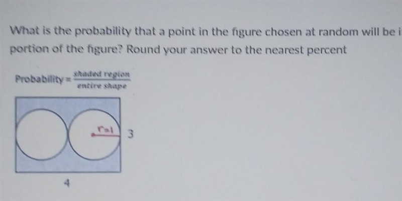 what is the probability that a point in the figure chosen at random will be in the-example-1