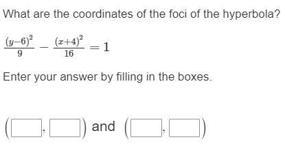 What are the coordinates of the foci of the hyperbola?-example-1