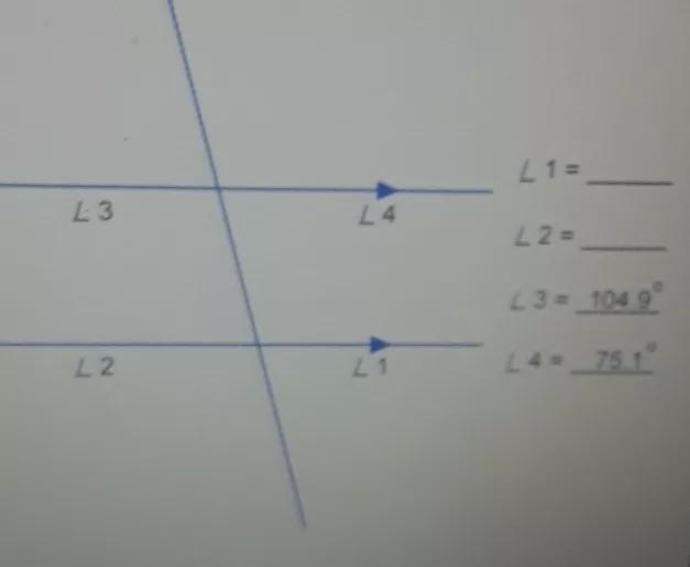 How can I find L1 and L2 in a corresponding angles?-example-1