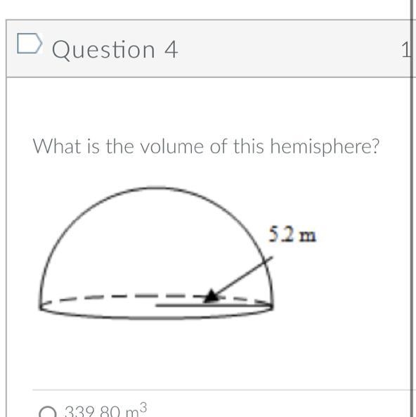 What is the volume of this hemisphere-example-1