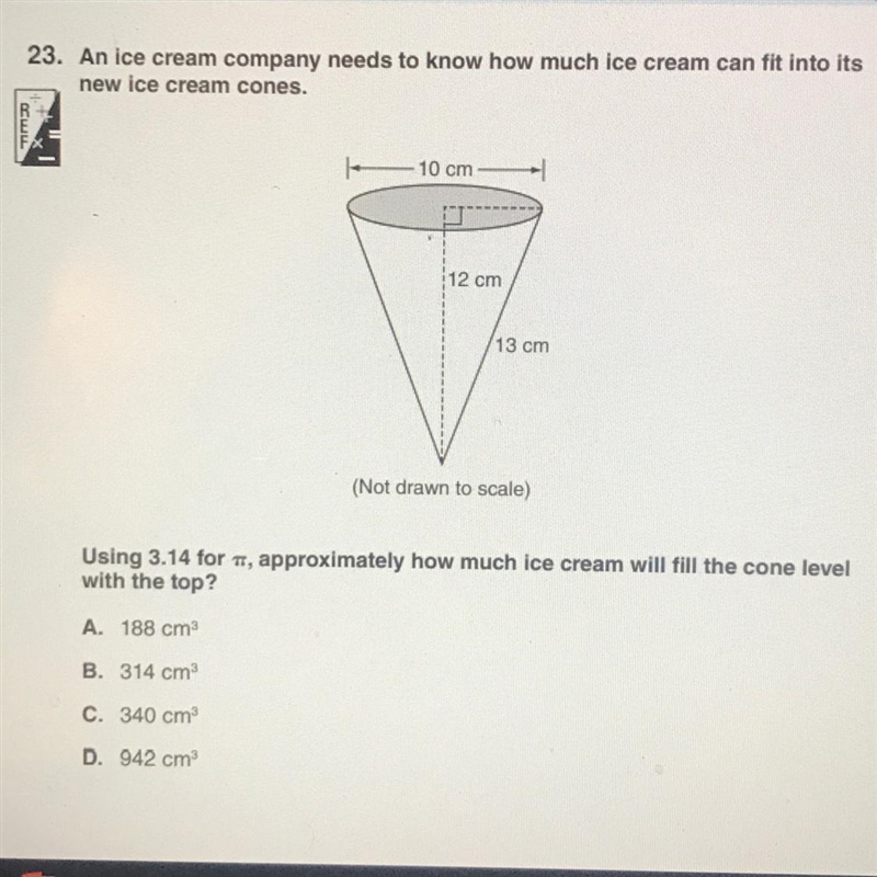 An ice cream company needs to know how much ice cream can fit into itsnew ice cream-example-1