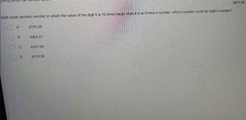 3871.69 is emma's numberMatt wrote another number in which the value of the digit-example-1