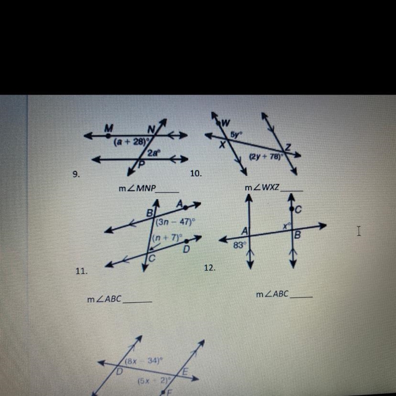 Find each measurement given-example-1