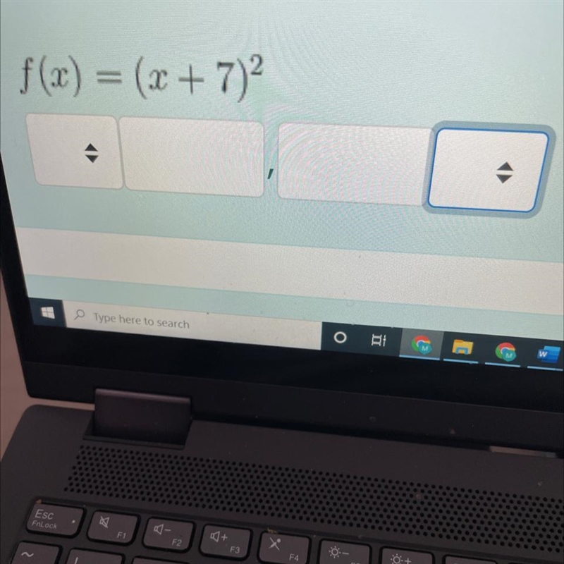 Find the domain on which the function is one to one an increasing.Select the correct-example-1