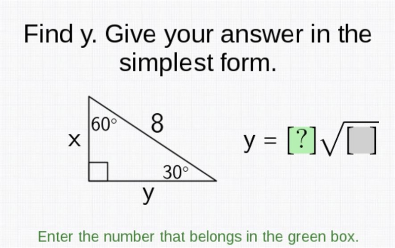 Find y. Give your answer in the simplest form.-example-1