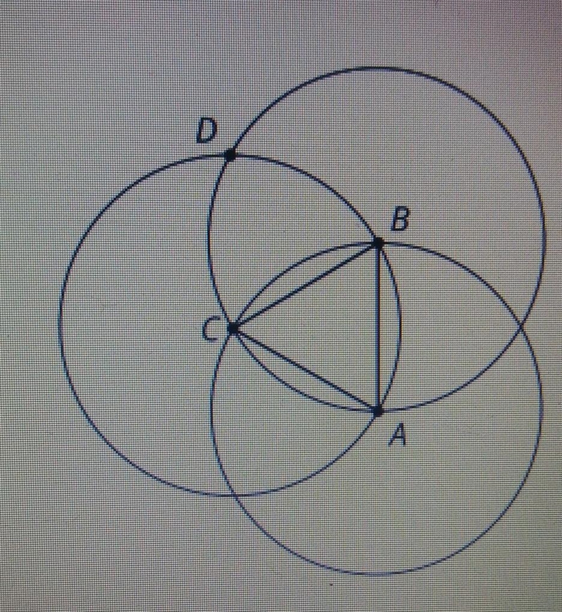 The 3 circles in the diagram have centers A, B, and C. a. Explain why segments AB-example-1