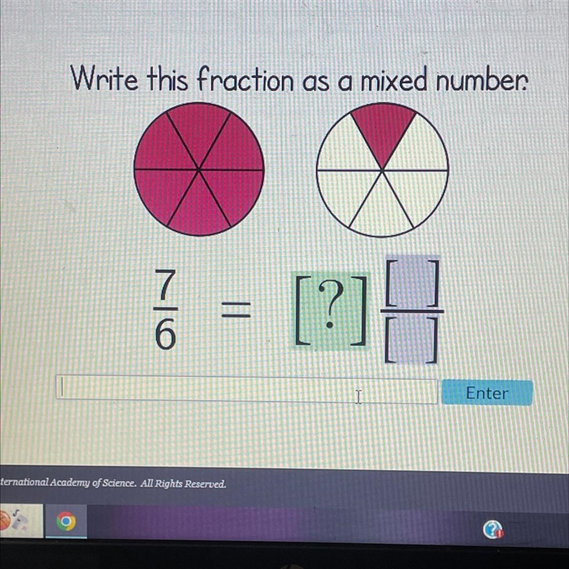 Write this fraction as a mixed number.-example-1