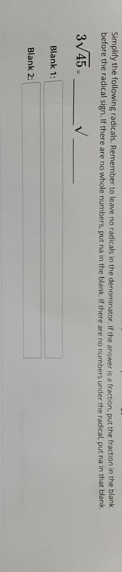 Please help me solve. blank I have 9 and blank 2 I have 5. blank 2 is correct but-example-1