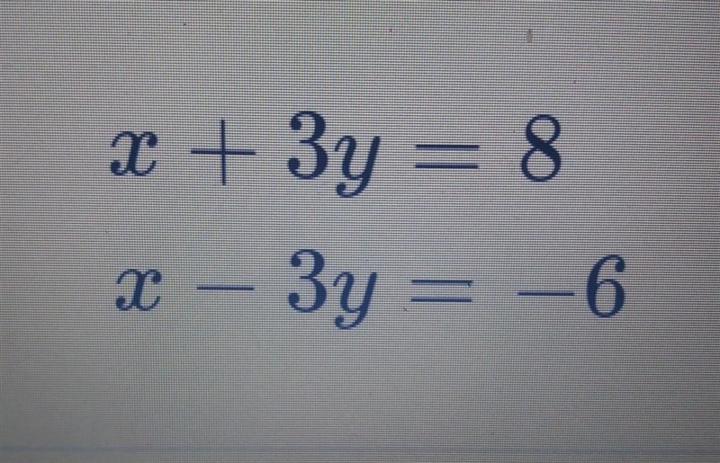 Determine if the following system of equations has no solutions , infinitely many-example-1