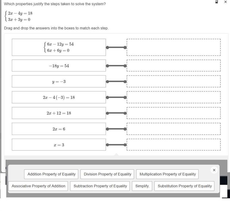 Please help me with this problem:Which properties justify the steps taken to solve-example-1