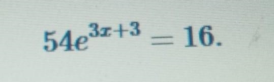 Find the exact solution to the exponential equation. (No decimal approximation)-example-1